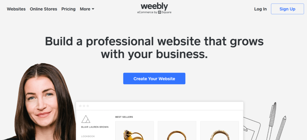 weebly screenshot
